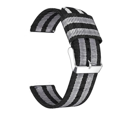 Correa de lona de nailon de 22 mm para Garmin Active duradera y transpirable 2