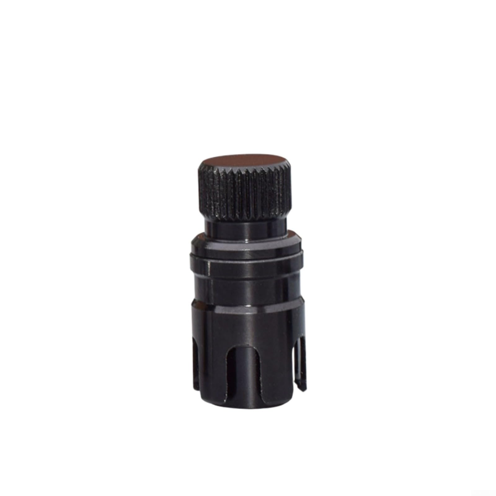 Set di 4 valvole di sfiato rapido per pneumatici di scarico della pressione in metallo plastica SUV per ATV camion sabbia terreno argento (nero)