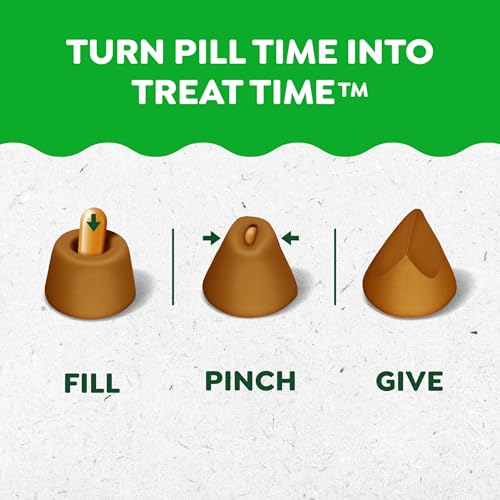 Greenies Pill Pockets for Dogs Large Size, Soft Dog Treats, with Real Peanut Butter, 15.8 oz. Pouch (60 Treats)