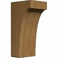 Ekena Millwork BKTW05X06X12CVGM Clarksville Wood Brackets, 5 1/4"W x 6"D x 12"H , Mahogany