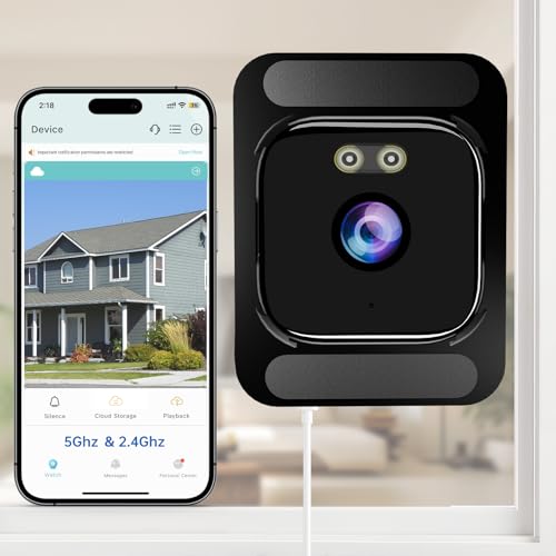 4K Window Security Camera for Home: 2.4GHz&5GHz WiFi Window...