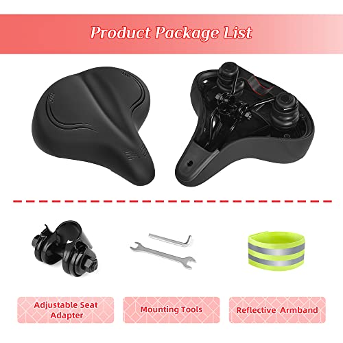 Comfortable Bike Seat For Peloton Bike & Bike+, Wide Bicycle Seat For Men & Women, Universal Replacement Bicycle Saddle Compatible With Echelon, Road Or Exercise Bike, Accessories For Exercise Bike #TOP7