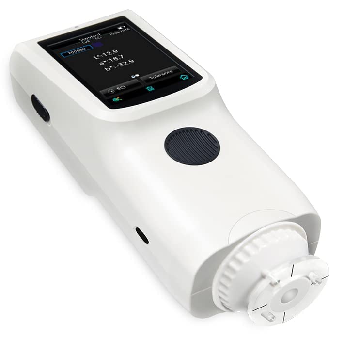 Touch Screen Spectrophotometer Φ8mm SCI Spectrocolorimeter Spectral Colorimeter Color Difference Measurement Equipment with Wavelength Range 400 to 700nm Displayed Accuracy 0.01