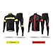 Lixada Men's Cycling Jersey Suit Winter Thermal Fleece Long Sleeve MTB Road Bicycle Shirt with 3D Tights Padded Pants