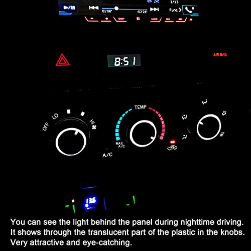 Jdmcar Compatible With Toyota Tacoma 2005-2015 A/C Air Conditioning Control Switch Knob Button, Hvac Control Knob Tacoma Heater Temperature Hvac Fan Control Knob - (A Set Of 3 Knobs) #TOP3