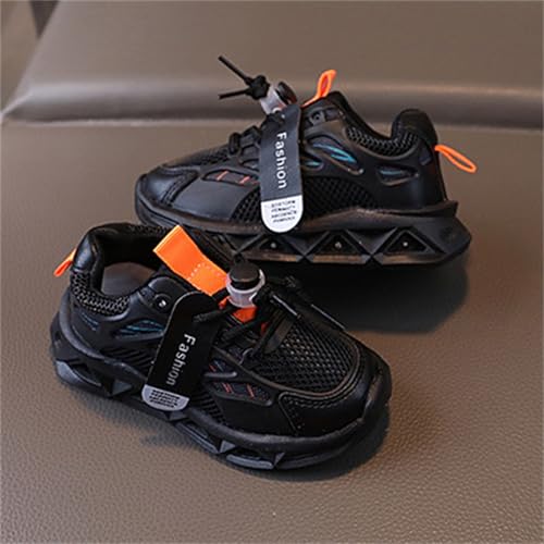 Toddler Infant Boys Girls Light Up Solid Color Chunky Sneakers Baby Kids Breathable Mesh Sport Infant 5 Shoes Girl4