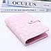 A6 Budget Binder Soft Faux Leather Binders Cover Refillable 6 Rings Loose Leaf Binding Cover for Planner Traveller Journal Accessories Supplies (Snap Pink A6)