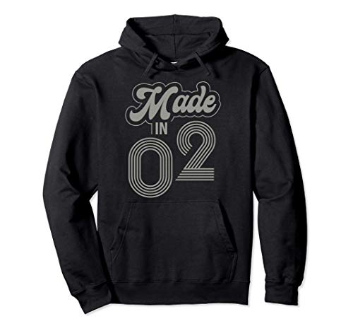 Made in 2002 Birthday Retro Gift Idea Sudadera con Capucha