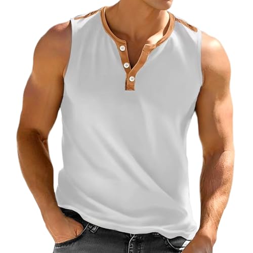 Camiseta sin mangas de hombre para vacaciones y ocio veraniego informal