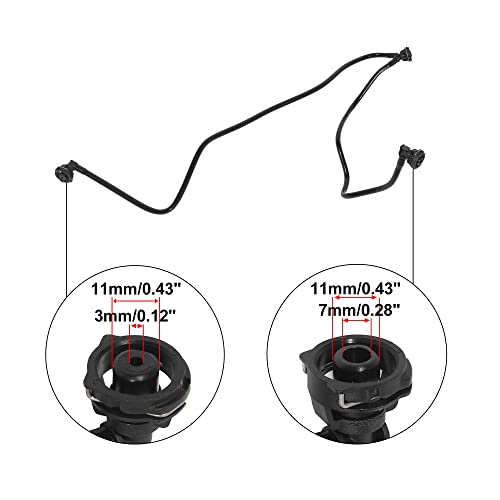 X Autohaux Upper Radiator Overflow Pipe Hose 2465010325 Rubber Replacement For Mercedes-Benz Gla250 2015-2018 #TOP2