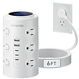 Tour d'alimentation 17 en 1 pour toute la famille : chargez jusqu'à 17 appareils à la fois avec cette tour d'alimentation tout-en-un. Il dispose de 12 sorties CA larges, 2 ports USB-A et 3 ports USB-C (y compris un port de charge rapide PD 20 W). Parfait pour alimenter les téléphones, ordinateurs portables, tablettes, lampes et imprimantes, que ce soit à la maison, au bureau, à la chambre ou en camping-car. Fini le chaos de sortie ou les câbles désordonnés
