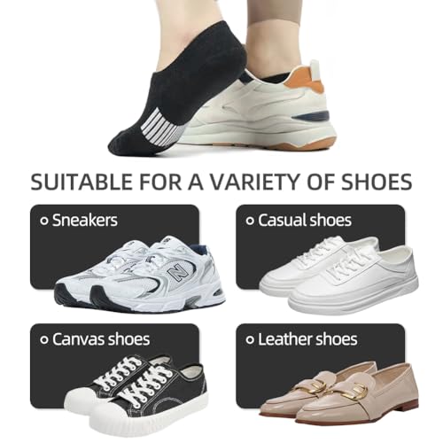 Women's Ankle Cotton Socks Low Cut Athletic Running Soft Thin No Show White Socks 6-10 Pairs3