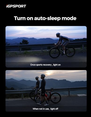 Image of iGPSPORT Smart Bike Light, 500 /800 /1200 /1800 Lumens Bright Bicycle Headlight for Night Riding Cycling Rechargeable Waterproof