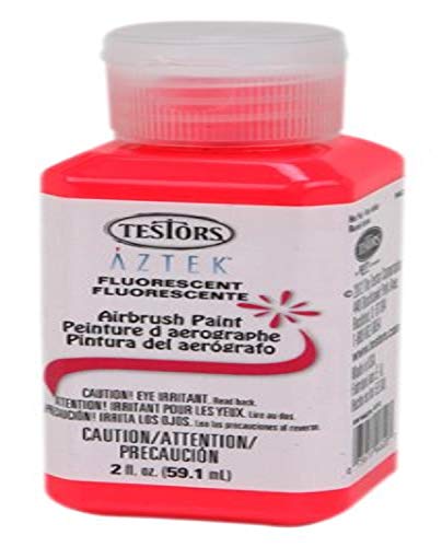 Testors Aztek Acrylic Airbrush Paint, Fluorescent Hot Pink, 2 Fl Oz