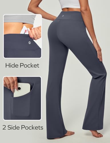 Image of Ewedoos Yoga Pants Women Flare Leggings for Women with Pocket Work Pants