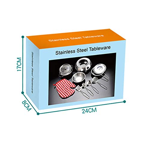 Willkey Set di stoviglie per bambini da cucina