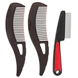 GALPADA 3 Stück Haustier Entfilzungsbürsten mit Abgerundeten Borsten Multifunktionaler Hunde und Katzenkamm Zur Schuppenentfernung und Fellpflege Sanftes Reinigungszubehör für Tägliche