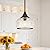 OIYIO Black Pendant Light - Modern Pendant Lights Kitchen Island with Handblown Glass, Vintage Hanging Light for Kitchen with Adjustable Height, Lithging Fixture for Dining Room Sink