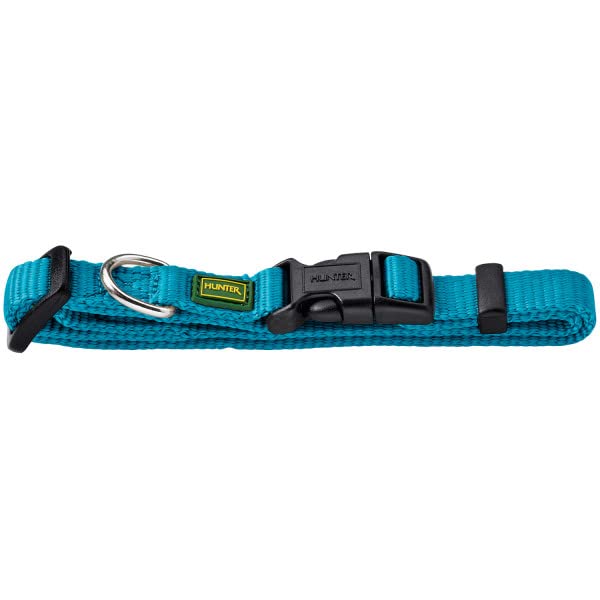 HUNTER VARIO BASIC Hundehalsung, Hundehalsband, robust, geschmeidig, Klickverschluss, M/1,5, orange