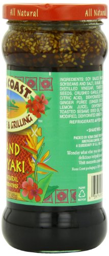 Kona Coast Teriyaki Sauce, Island, 15 Ounce #TOP1