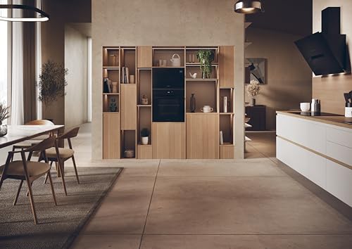Microondas integrable Haier con interfaz táctil y boton de apertura no táctil negro 6