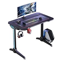 Amazon | U-POWER ゲーミングデスク [日本メーカー監修] LED 幅140cm