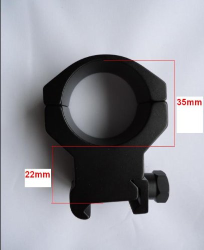 Ade Advanced Optics 35mm Medium Height Tactical Ring for Rifle Scope