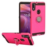 CELZEN - for Alcatel 3V (2019) 5032W - Hybrid Phone Case w/Ring Stand - RS2 Hot Pink