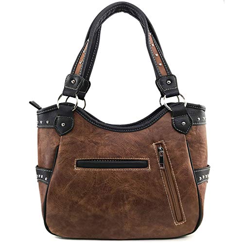 Bolso tote mujer con diseño floral y cruz Western miniatura 4