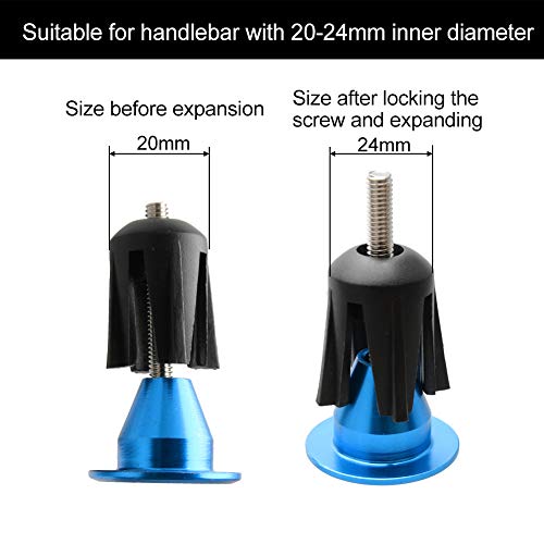 TOPCABIN Bicycle Grips,Double Lock on Locking Bicycle Handlebar Grips Rubber Comfortable Bike Grips for Bicycle Mountain BMX