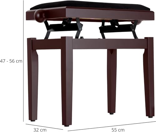 Classic Cantabile banquette pour piano (bois de rose, dépoli) - Les Beatles, Paul McCartney, John Lennon, RIngo Starr, George Harrison Classic Cantabile banquette pour piano (bois de rose, dépoli) – Image 7