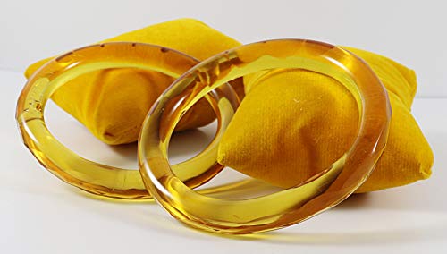 Image of ZULKA Get your traditions Glass With Diamond Pattern Glossy Finished Kada Set For Women and Girls