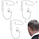 AONAYO 3 Stück Ersatz Schallschlauch,Headset Kostüm,Transparent Schallschlauch Funkgerät Mit Halteclip Für 2-Wege-Radio-Audio Headsets,Ohrstück,Agenten Kostüm