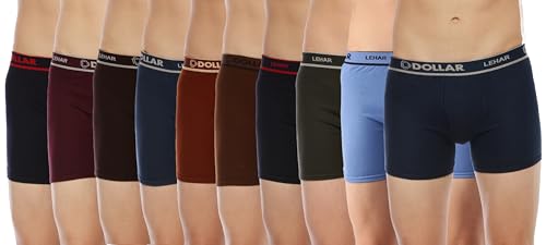 Image of Dollar Lehar Mens Combed Cotton Trunk - Actual Colour May Vary