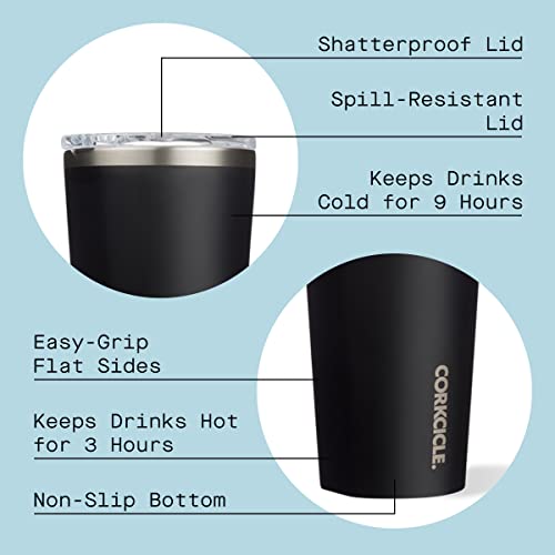 Corkcicle-Classic-24-Ounce-Triple-Insulated-Stainless-Steel-Travel-Cup-Tumbler-with-Lid-and-Silicone-Bottom-for-Hot-and-Cold-Drinks-Matte-Black