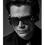 EYLRIM Square Frame Sunglasses for Women Men Trendy Chunky Rectangle Sun Glasses Black Shades UV400 Protection - Image 2