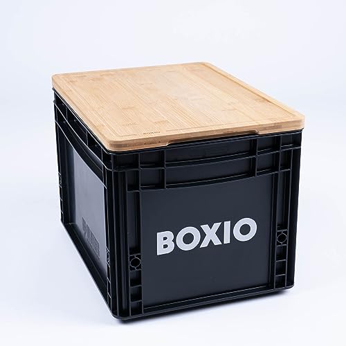 Tabla de cortar de bambú rectangular BOXIO 40x30 cm miniatura 2