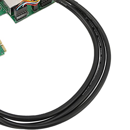 Tarjeta de red ciciglow Mini PCIe Gigabit, adaptador de red PCIe Express 10/100/1000Mbps, 2 puertos RJ45, chip RTL8111H miniatura 2
