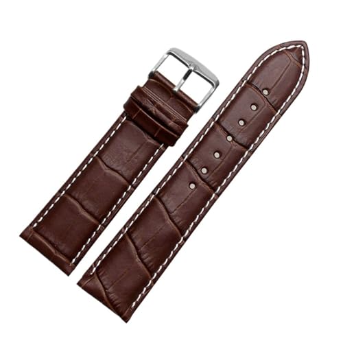 HuanJ Genuine Leather Watch Strap For Men And Women Compatible With AR1945 1946 AR2500 2502 1981 Cowhide Band 14 18 20 22mm Brac