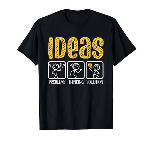 Problem Thinking Stick Figure Solution Thinker T-Shirt