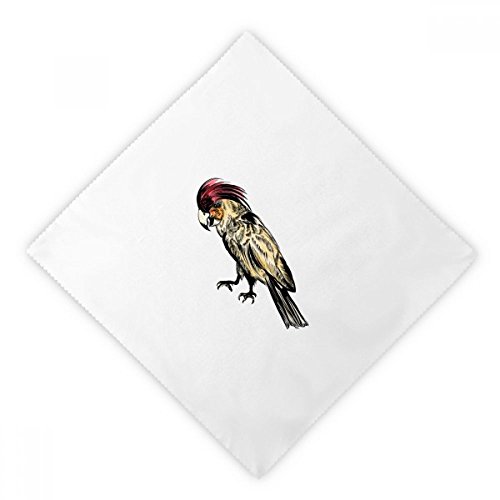 Serviettes en tissu oiseau jaune réutilisables pour nappe multicolore de dîner - 2