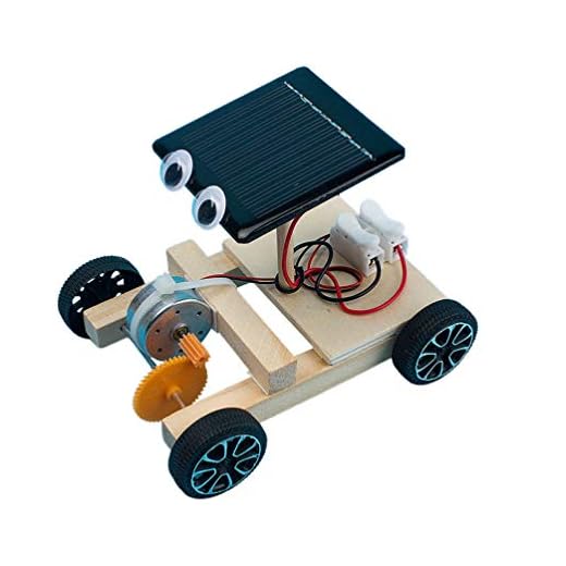 NUOBESTY Solcell bil V1 modellkit för BAU från vetenskap experiment kit för barn studenter stamprojekt elmotor DIY montera leksak set