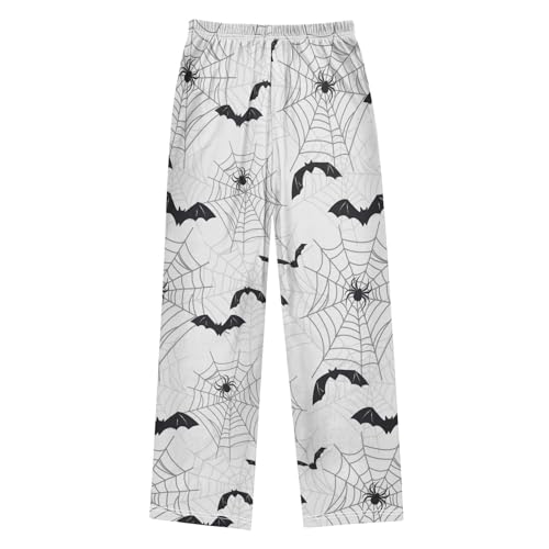 Spider Web Bat Boys Pants Boys Athletic Pants Long Pant for Boywith Pockets Wide-Leg Size 6-14Y2