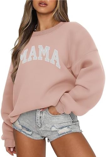 LOMON Crewneck Sweatshirt for Women Casual Oversized Pullover Hoo...
