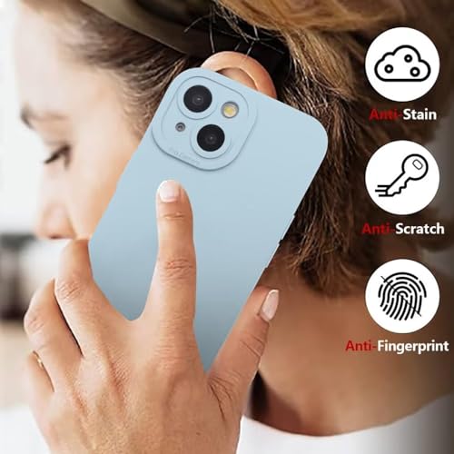SEAHAI Case for Xiaomi Redmi Note 12 4G, Ultra Thin Premium Soft Silicone Phone Cover with Thickened Camera Protection Design, Shockproof TPU Bumper Fashion Case Cover - Light Blue - Image 6