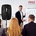 Pyle Karaoke Portable PA Speaker System - 1600W Active Powered Bluetooth Compatible Speaker, Rechargeable Battery, Easy Carry Wheels, USB MP3 RCA, FM Radio, 2 UHF Microphone, Remote - Pyle