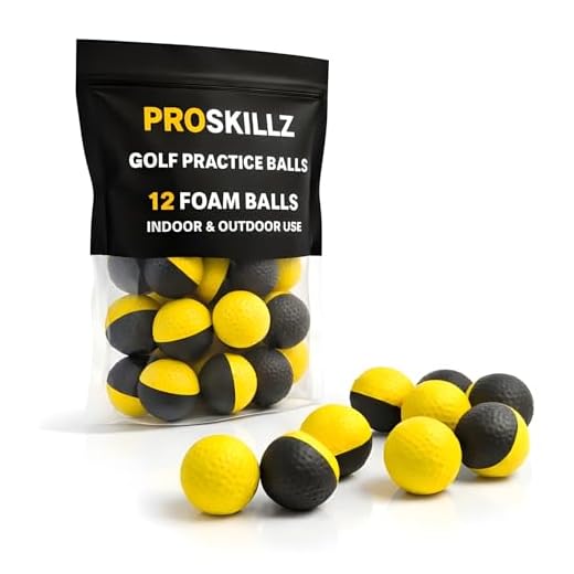 PROSKILLZ UK PRO Practice Foam Golf Balls I True Spin & Feel Practice Golf Balls I Weighted Foam Balls, Ideal for Indoor or Outdoor Training — Great Golf Gift for Men & Women