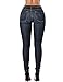 CUNLIN Distressed Skinny Jeans for Women Stretch High Waist Jeans Butt Lifting Denim Pants Leggings Jeggings 12 14 Blue XXL