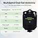 GOOZEEZOO JYR4010-150W End Fed Half Wave Antenna for Ham Radio, 150W Shortwave Radio Antenna, 4 Band 10m 15m 20m 40m Long Wire Antenna, 1:64 Balun No Tuning (Black)