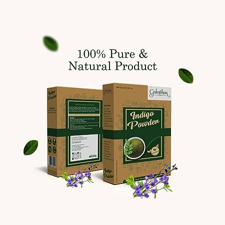 100% Organic Indigo Powder For Hair Care | Natural Hair Color | Natural Black -100g